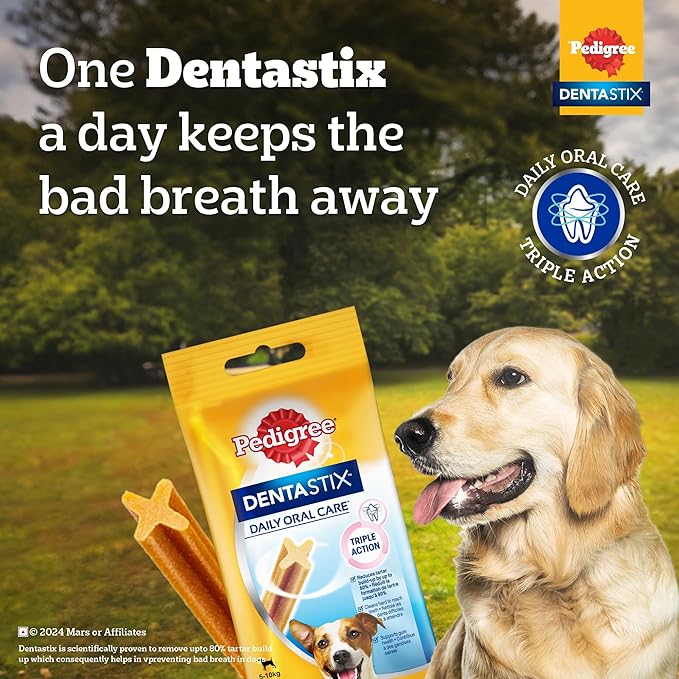 Pedigree Dentastix Oral Care Dog Treat, Adult Medium Breed (10-25 kg), 180 gm
